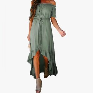 NWT - Womens Maxi Dress Off Shoulder